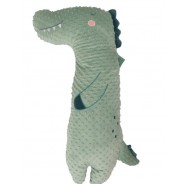 Zielonym pluszowy krokodyl dla dzieci w każdym wieku.