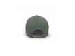 Ciemno zielona czapka z szarym daszkiem z możliwością regulacji obwodu.