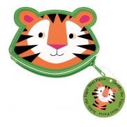 Mały portfel dla dzieci z uroczym tygryskiem.