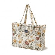 Stylowa i pojemna torba dla mamy w piękne kwiaty w stylu vintage.