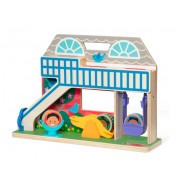Drewniana zabawka edukacyjna dla dzieci plac zabaw.
