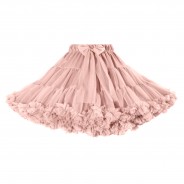 Falbankowa spódniczki w modnym kolorze weneckiego różu.