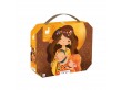 Puzzle w walizce przedstawiające obraz inspirowany twórczością Klimta.
