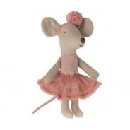 Myszka w różowym stroju baletnicy.