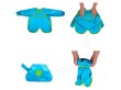 Wodoodporny śliniak dla dziecka chroniący ubranie przed zabrudzeniem.